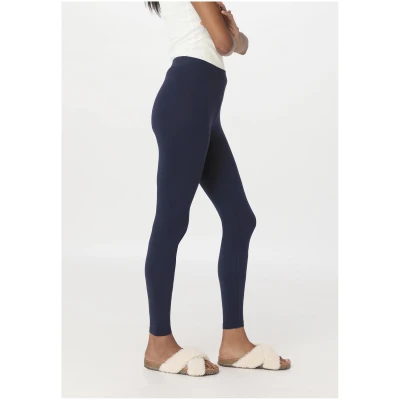 hessnatur Damen Leggings Regular Cut PURE BALANCE aus Bio-Baumwolle und TENCEL™ Modal - blau - Größe 34