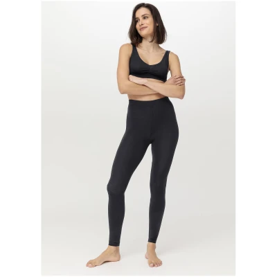 hessnatur Damen Leggings Regular Cut PURE BALANCE aus Bio-Baumwolle und TENCEL™ Modal - schwarz - Größe 34