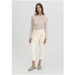 hessnatur Damen Longsleeve Fitted WARM TOUCH aus Bio-Merinowolle und TENCEL™ Lyocell - beige - Größe 34