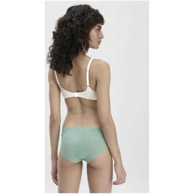 hessnatur Damen Panty Low Cut PURE BALANCE aus Bio-Baumwolle und TENCEL™ Modal - grün - Größe 34