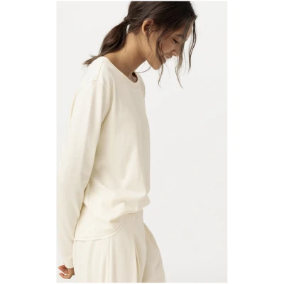 hessnatur Damen Pyjama Regular PURE NATURE aus Bio-Baumwolle - natur - Größe 34