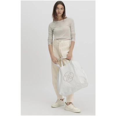 hessnatur Damen Shopper XL aus Bio-Baumwolle - natur - Größe 45x38 cm