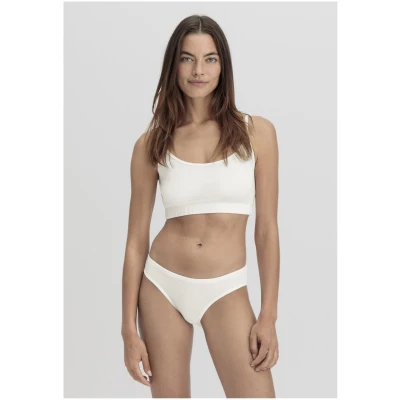 hessnatur Damen Slip Low Cut 2er-Set PURE NATURE aus Bio-Baumwolle - weiß - Größe 34