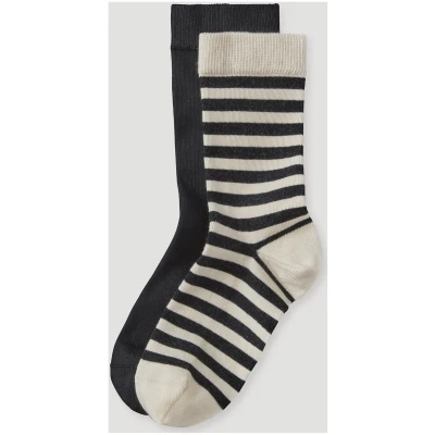 hessnatur Damen-Socken im 2er-Pack aus Bio-Baumwolle - natur - Größe 35-37