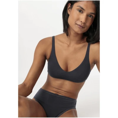 hessnatur Damen Soft BH PURE SENSE aus TENCEL™ Modal - schwarz - Größe 34