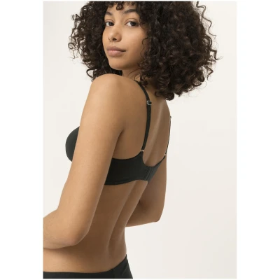 hessnatur Damen Triangel BH bügellos PURE SENSE aus Bio-Baumwolle und Tencel™Modal - schwarz - Größe 70A