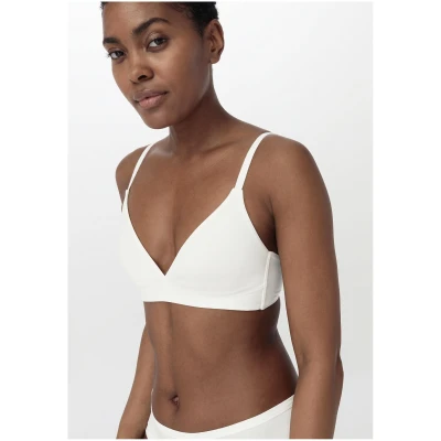 hessnatur Damen Triangel BH bügellos PURE SENSE aus Bio-Baumwolle und Tencel™Modal - weiß - Größe 70A