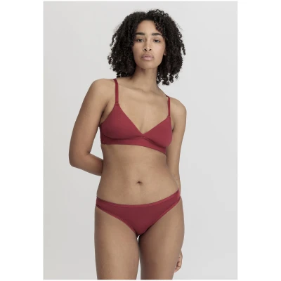 hessnatur Damen Triangel BH bügellos PURE SENSE aus TENCEL™ Modal - rot - Größe 70A