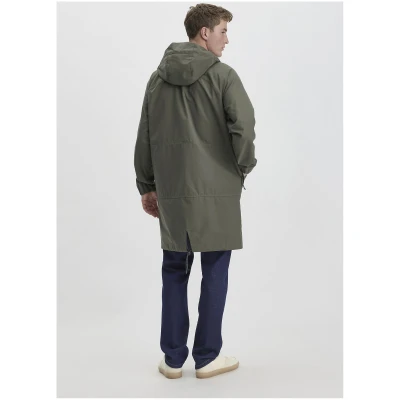 hessnatur Herren Allwetter Parka Relaxed NATURE SHELL aus Bio-Baumwolle - grün - Größe 46