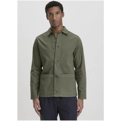 hessnatur Herren Casual Blazer Regular aus Bio-Baumwolle - grün - Größe 46