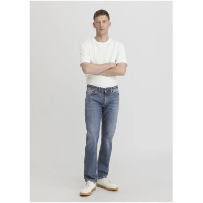 hessnatur Herren Jeans BEN Regular Straight aus Bio-Denim - blau - Größe 30/32