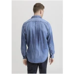hessnatur Herren Jeans Hemd Regular aus Bio-Denim - blau - Größe XS (37/38)