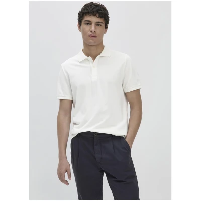 hessnatur Herren Piqué Polo Regular aus Bio-Baumwolle - weiß - Größe 46
