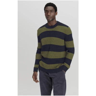 hessnatur Herren Pullover Regular aus Bio-Baumwolle und Bio-Merinowolle - blau - Größe 46