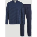 hessnatur Herren Pyjama Relaxed PURE COTTON - blau - Größe 46