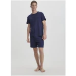 hessnatur Herren Pyjama Relaxed PURE NATURE aus Bio-Baumwolle - blau - Größe 46