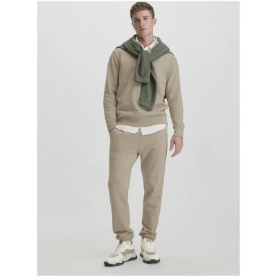 hessnatur Herren Troyer Regular aus Bio-Baumwolle - beige - Größe 46