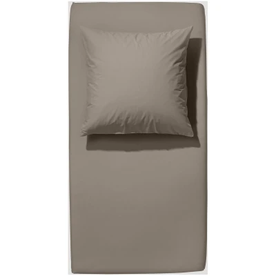hessnatur Jersey Spannbettlaken aus Bio-Baumwolle - beige - Größe 90-100x200 cm
