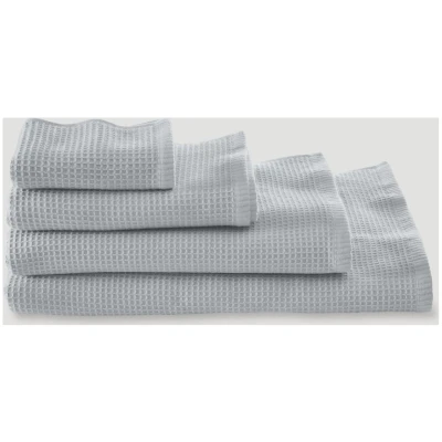 hessnatur Waffelpiqué-Handtuch aus Bio-Baumwolle - grau - Größe 100x180 cm