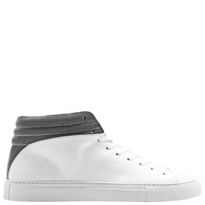 hoher Sneaker aus Leder "nat-2 Sleek white reflective" in weiß