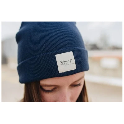 ilovemixtapes Paperboat Beanie Biobaumwolle / Made in EU dark denim
