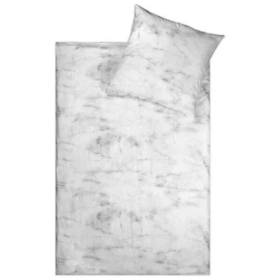 jilda-tex Linon Bettwäsche "Soft Marble" 135x200cm +80x80cm 2-tlg. 100% Bio-Baumwolle Made in Green