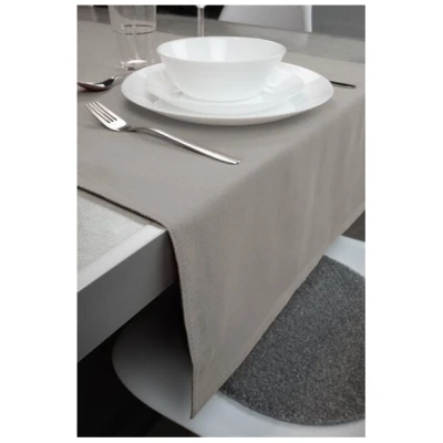 jilda-tex Tischläufer Renforce 100% Bio-Baumwolle Uni 50x160cm