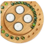 klotzaufklotz Adventskalender und Adventskranz mit Teelichtern