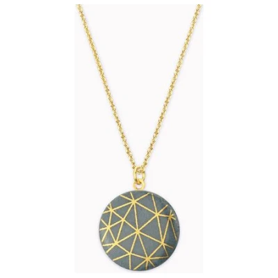 lille mus Halskette mit Porzellananhänger GEO Porzellanschmuck