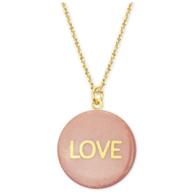 lille mus Halskette mit Porzellananhänger LOVE Porzellanschmuck