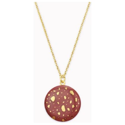 lille mus Halskette mit Porzellananhänger TERRAZZO Porzellanschmuck