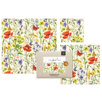 little bee fresh Bio-Bienenwachstuch "Starter-Set" 3er
