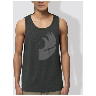 little kiwi Herren Tanktop, "Vinyl", Dark Heather Grey