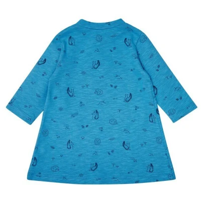 loud + proud Babys & Kinder Kleid Slub Jersey mit Druck, GOTS-zertifiziert