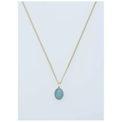 makou Jewelry Kette Oval - Aquamarin