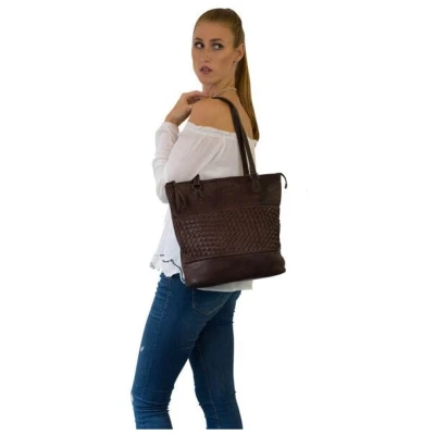 manbefair SHOPPER GÖTEBORG leder schokobraun