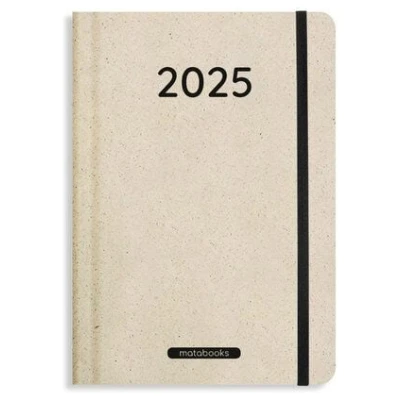 matabooks® Nachhaltiger A5 Kalender/Jahresplaner - Samaya 2025 Farbe: Nature M (DE/EN)
