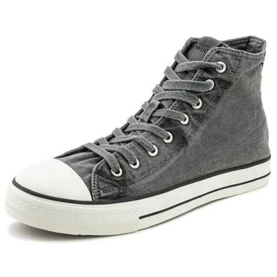 natural world Vegane Men Classic Hi-Basket-Sneaker aus Bio-Baumwolle