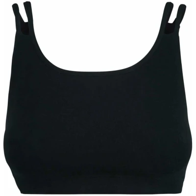 nice to meet me Damen vegan Sport-Bh Breathe Schwarz