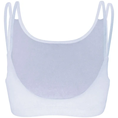nice to meet me Damen vegan Sport-Bh Breathe Weiß