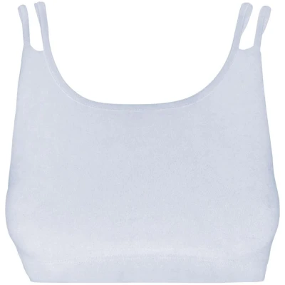 nice to meet me Damen vegan Sport-Bh Breathe Weiß