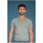 nice to meet me Herren vegan Core T-Shirt Grau Melange