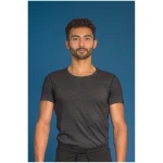 nice to meet me Herren vegan Core T-Shirt Schwarz Melange
