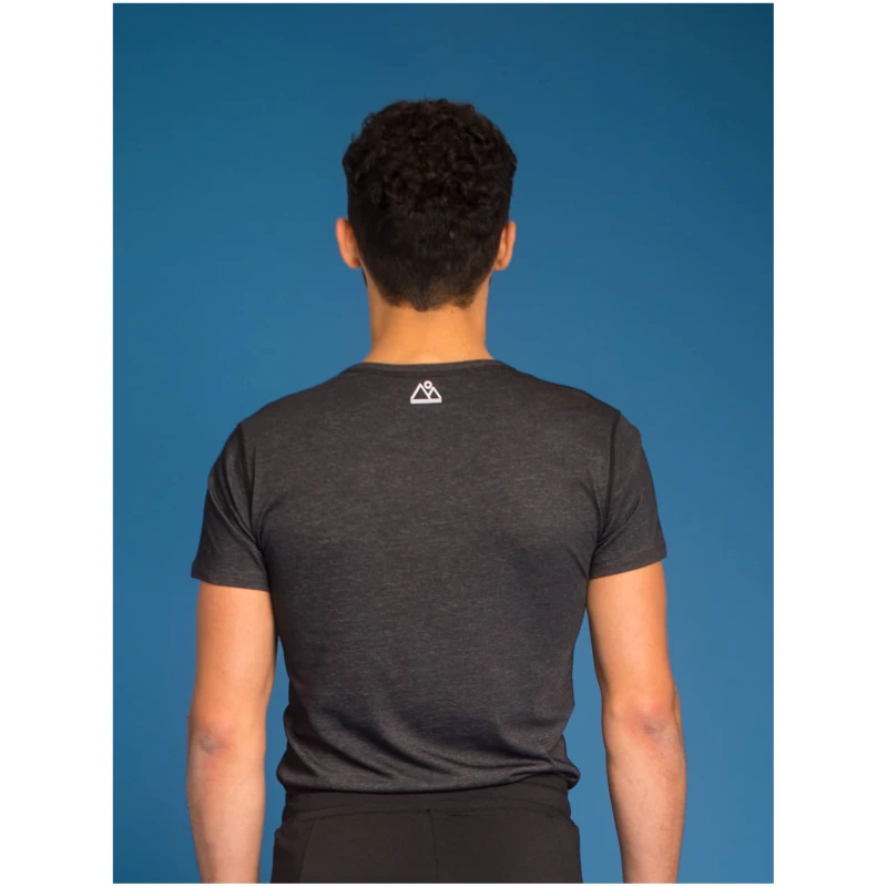 nice to meet me Herren vegan Core T-Shirt Schwarz Melange