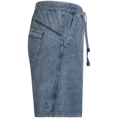 nice to meet me Herren vegan Tie-Dye-Shorts Blau