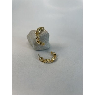 noemvri fashion label Logo Ear Hoops - big