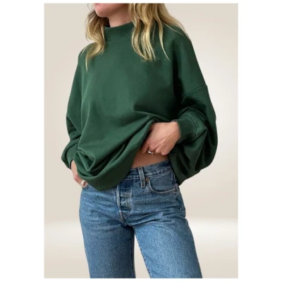 noemvri fashion label oversized Sweatshirt Turtleneck