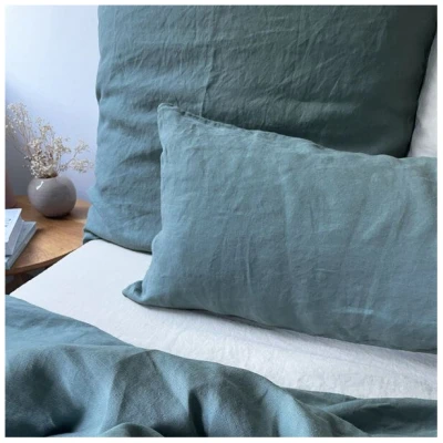 nordery Kopfkissenbezug - 100% europäisches Leinen - Stonewashed