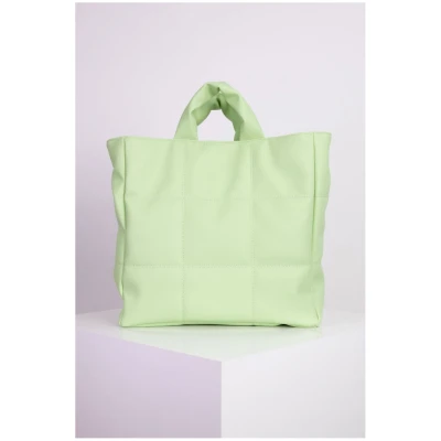 nuuwai Damen vegan Handtasche Stepptasche Linn Pistazie Grün