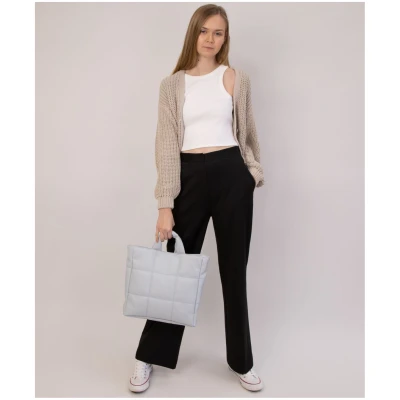 nuuwai Damen vegan Handtasche Stepptasche Linn Staubblau